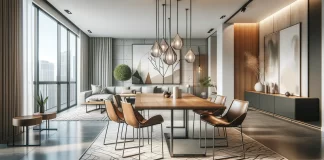 Jak wybrać idealny stół do salonu? Różnorodność stylów i funkcjonalności stół do salonu z drewnianym blatem i metalowymi nogami